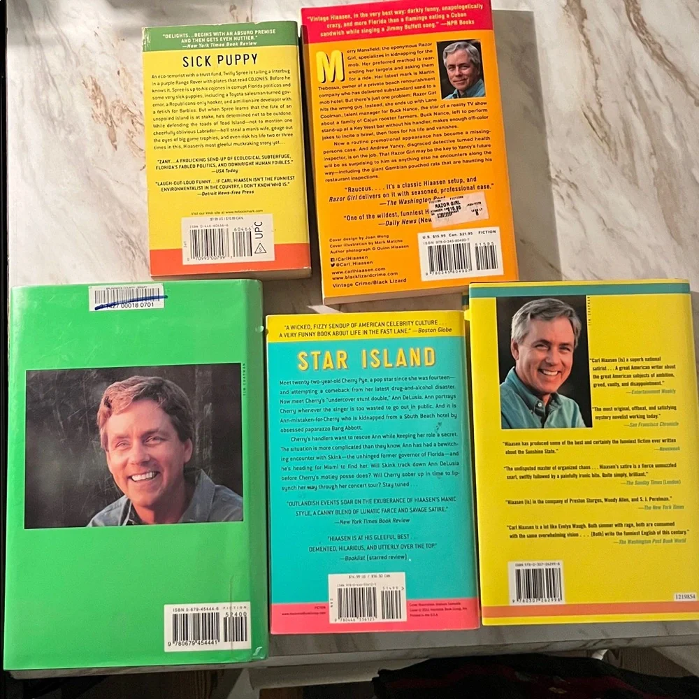 5 Book Bundle Carl Hiaasen - Picture 7 of 9